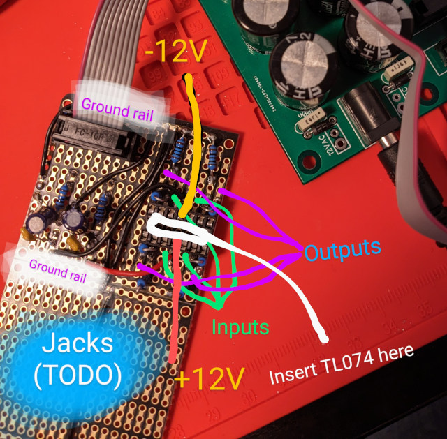 Everything but the jack sockets, annotated